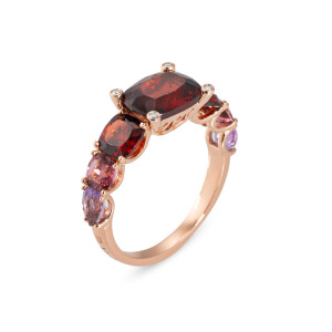 Anillo Firenze Granate Irantzuline