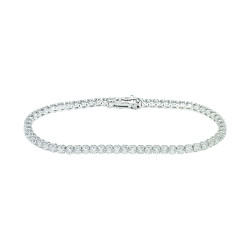 Pulsera Riviere Oro Blanco Diamantes Recarlo