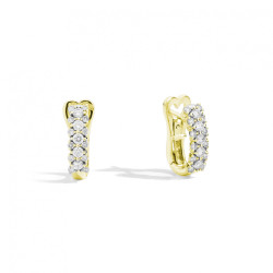 Pendientes Oro Amarillo Diamantes Recarlo