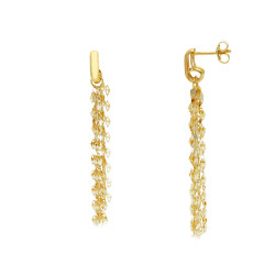 Pendientes Largos Oro Amarillo Irantzuline