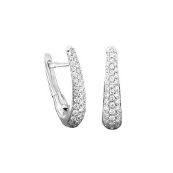 Pendientes Oro Blanco Diamantes Irantzuline
