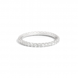 Anillo Oro Blanco Diamantes Recarlo