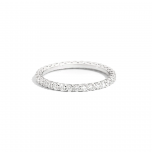 Anillo Oro Blanco Diamantes Recarlo