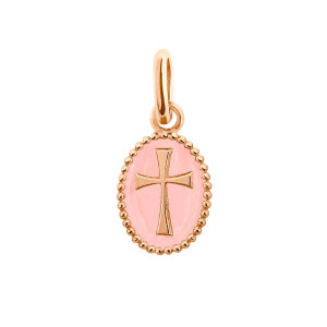 Colgante Cruz de resina Oro rosa GigiClozeau