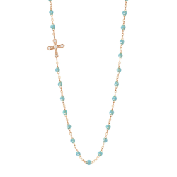 Collar Cruz Vintage Oro Rosa Gigi Clozeau