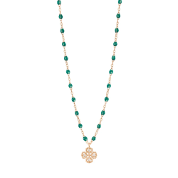 Collar Lucky Clover Oro Rosa Diamantes Gigi Clozeau