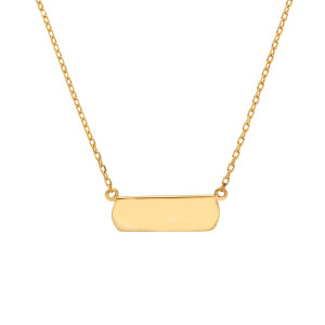 Collar Personalizable Minimal Chic Oro Amarillo Irantzuline