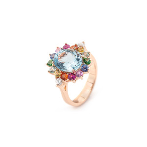 Anillo Rainbow Oro Rosa Irantzuline