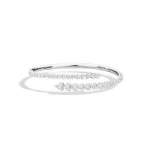Brazalete Oro Blanco Diamantes Recarlo