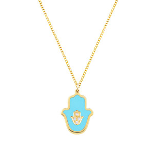 Collar Mykonos Oro Amarillo Diamantes Irantzuline