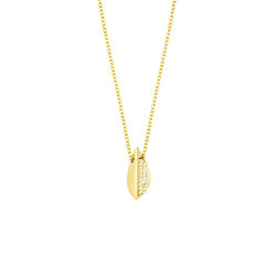 Collar Mykonos Melón Oro Amarillo Diamantes Irantzuline