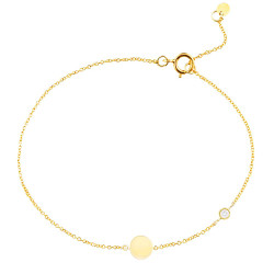 Pulsera Mykonos Oro Amarillo Diamante Irantzuline