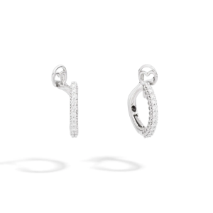 Pendientes de Aro Oro Blanco Diamantes Recarlo