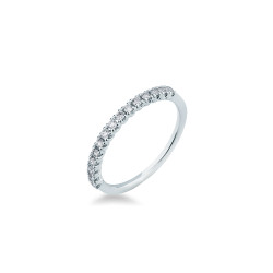 Anillo Oro Blanco Diamantes Irantzuline