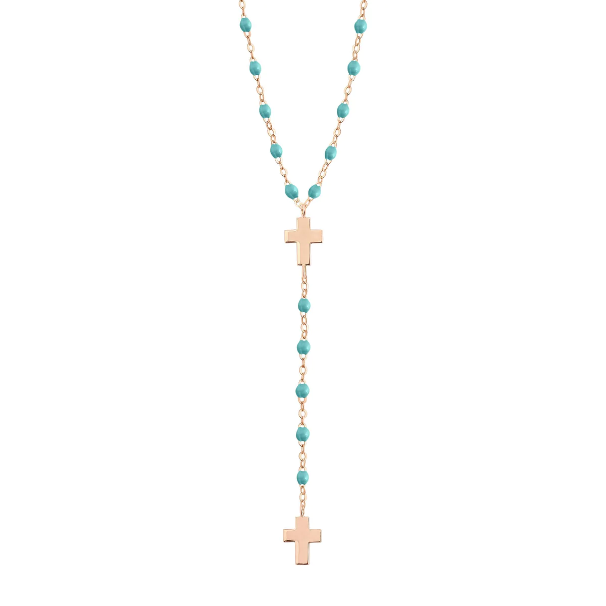Collar Rosario Cruz Gigi Clozeau Turquoise Vert