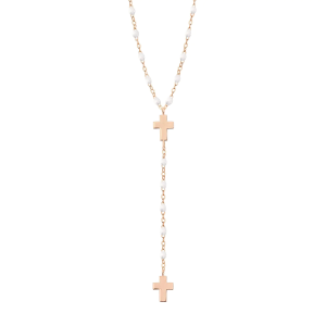 Collar Rosario Cruz Gigi Clozeau Blanc