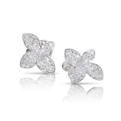 Pendientes Petit Garden Oro Blanco Diamantes PasqualeBruni