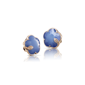 Pendientes Petit Joli Oro Rosa Lapislázuli Diamantes PasqualeBruni