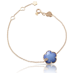 Pulsera Petit Joli Oro Rosa Lapislázuli Diamantes PasqualeBruni
