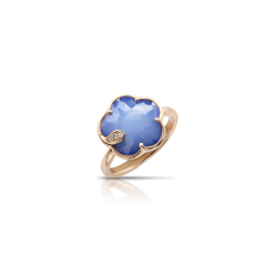 Anillo Petit Joli Oro Rosa Lapislázuli Diamantes PasqualeBruni
