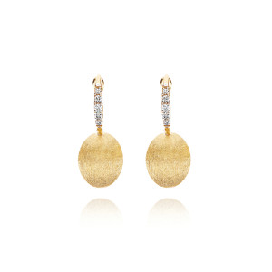 Pendientes Boules Oro Amarillo Diamantes Nanis