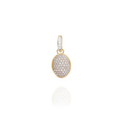 Colgante Boules Oro Amarillo Diamantes Nanis