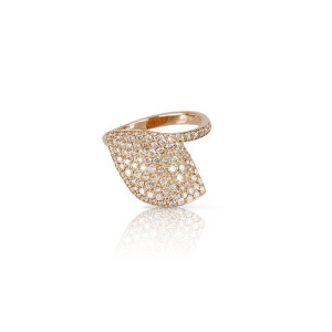 Anillo Aleluiá Oro Rosa Diamantes PasqualeBruni