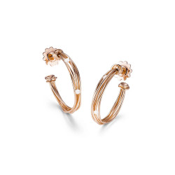 Pendientes Oro Rosa Diamantes Mattioli