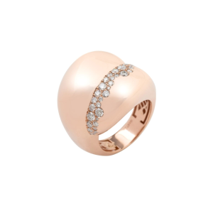 Anillo Milady Oro Rosa Diamantes Irantzuline