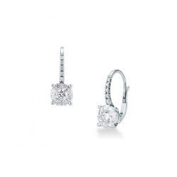 Pendientes Oro Blanco Diamantes Irantzuline