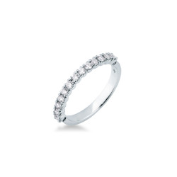 Anillo Oro Blanco Diamantes Irantzuline