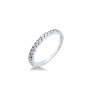 Anillo Oro Blanco Diamantes Irantzuline