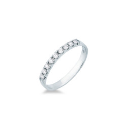 Anillo Oro Blanco Diamantes Irantzuline
