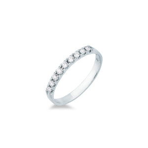 Anillo Oro Blanco Diamantes Irantzuline
