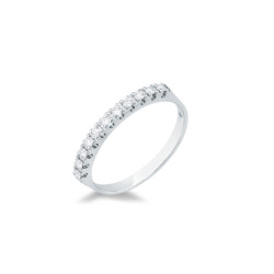 Anillo Oro Blanco Diamantes Irantzuline