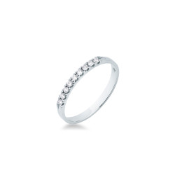 Anillo Oro Blanco Diamantes Irantzuline