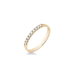 Anillo Oro Rosa Diamantes Irantzuline