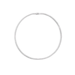 Cadena Riviere Oro Blanco Diamantes Recarlo