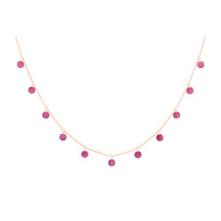 Collar Polka Oro Rosa Rodolita LaBrune&LaBlonde
