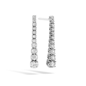 Pendientes Oro Blanco Diamantes Recarlo