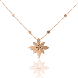 Collar Ghirlanda Luce Di Loto Oro Rosa PasqualeBruni