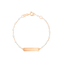 Pulsera Little Gigi Oro Rosa Placa Rectangular Gigi Clozeau