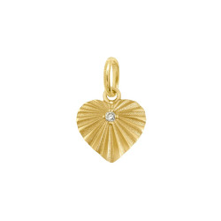 Colgante Heart Lumiére Oro Amarillo Diamante Gigi Clozeau